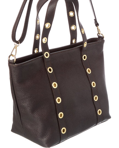 stella27 leather studded tote