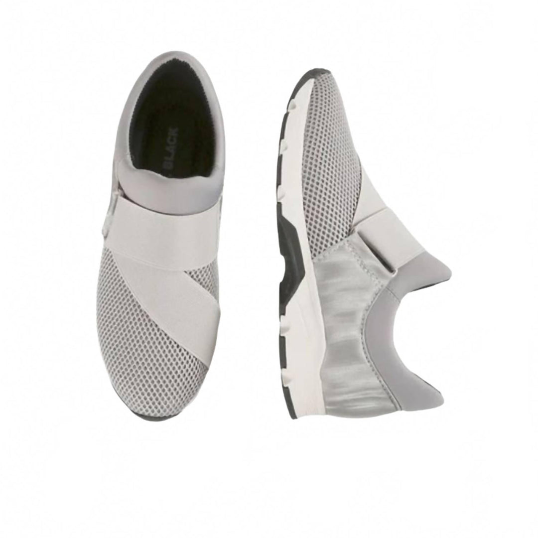 women's banded shoes in grey