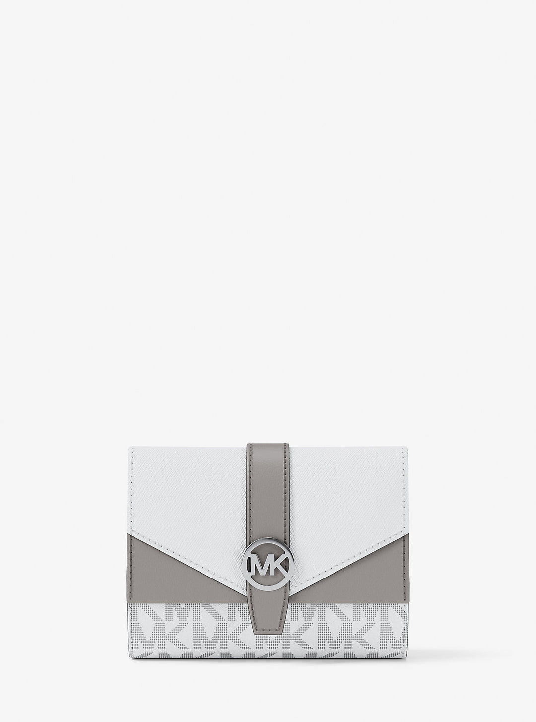 greenwich medium signature logo trifold wallet
