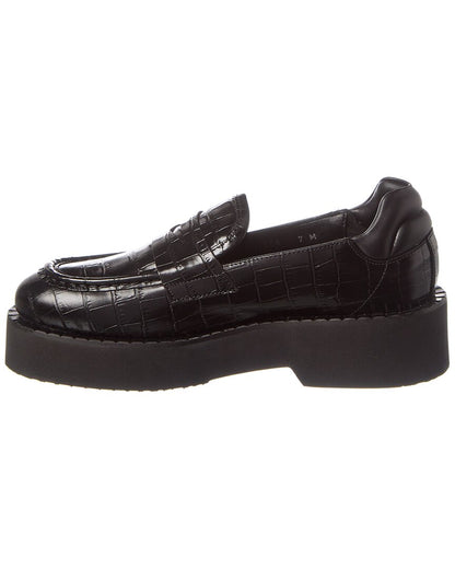 marta weatherproof leather loafer