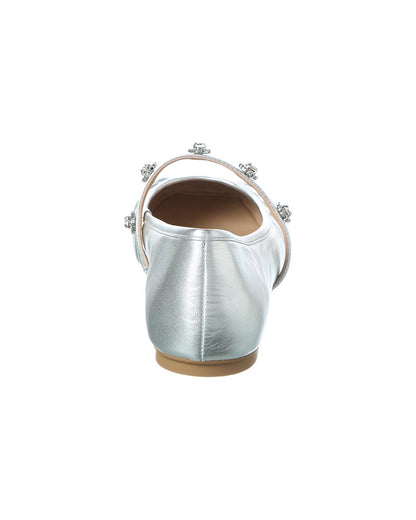 justina leather mary jane ballet flat