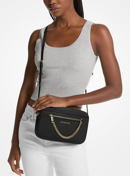 jet set large saffiano leather crossbody bag