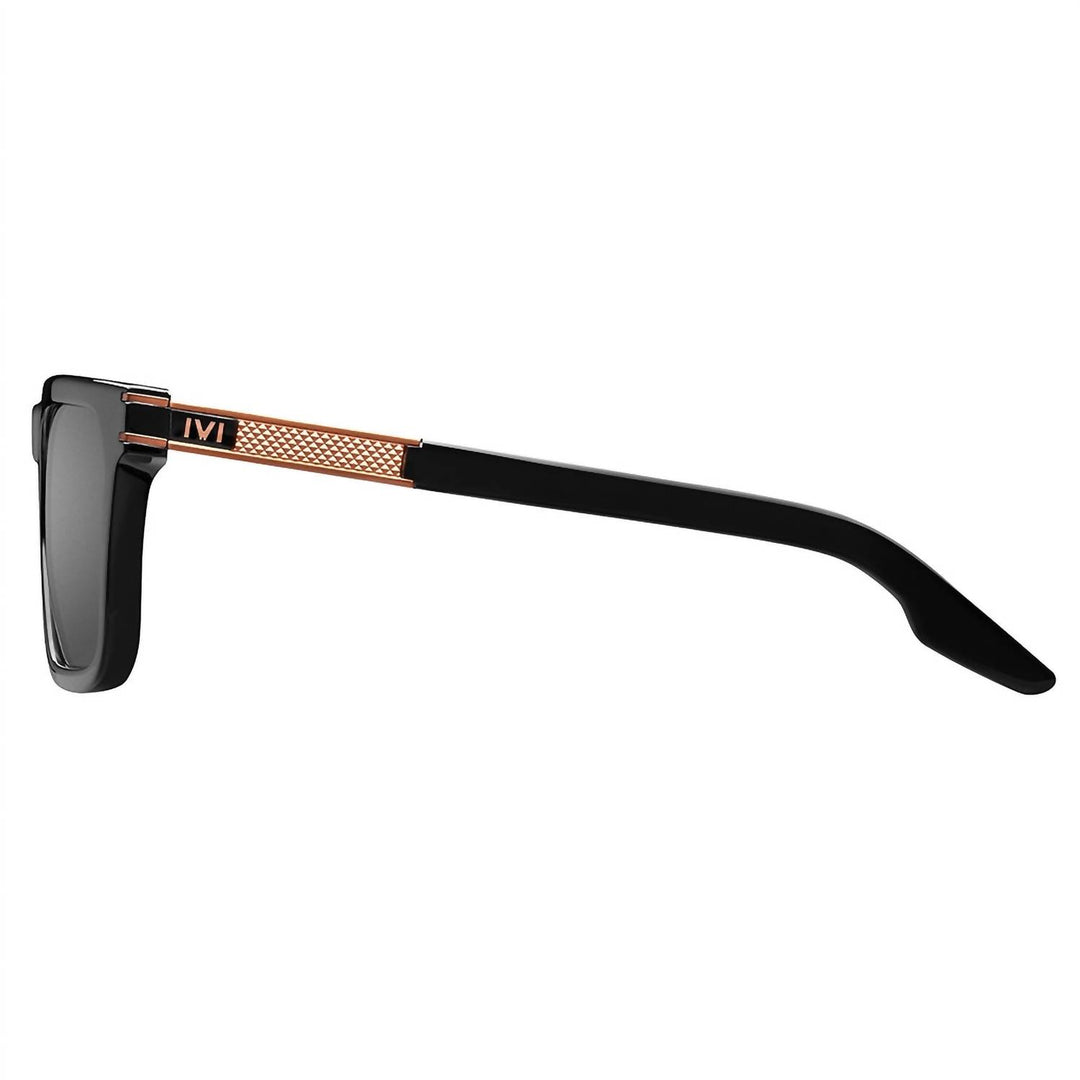 gravitas - grey ar lens in polished black & copper