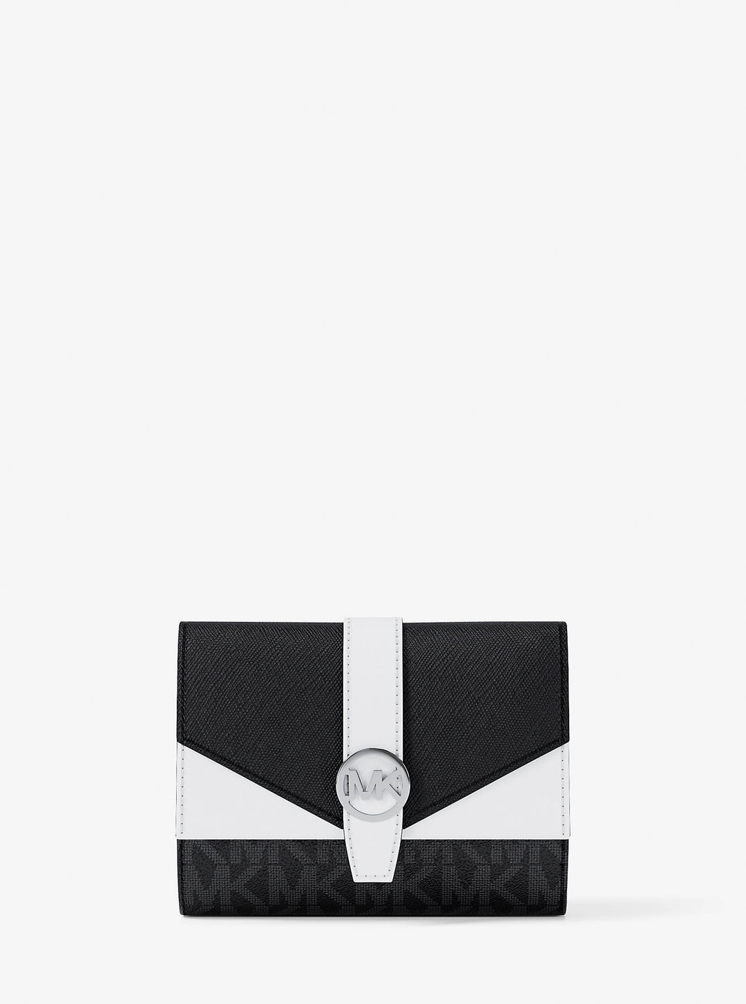 greenwich medium signature logo trifold wallet