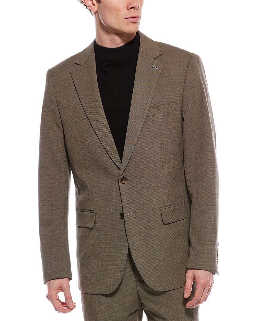 micro houndstooth suit