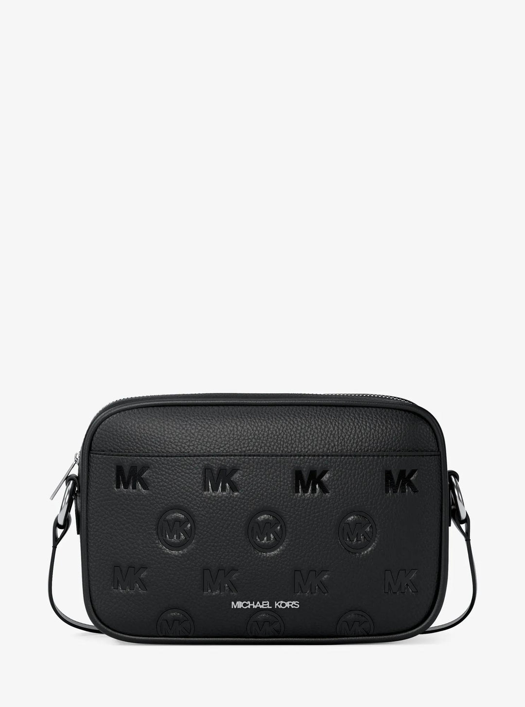 jet set travel large logo debossed camera crossbody bag