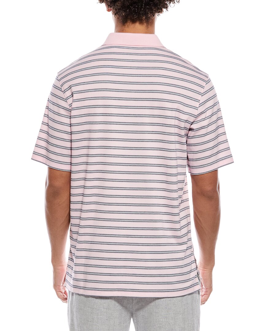 framed stripe polo shirt