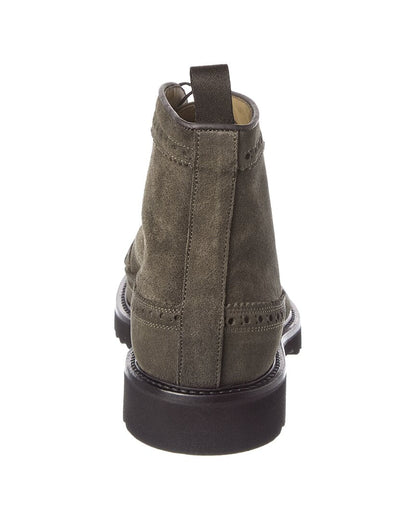 lace-up suede boot