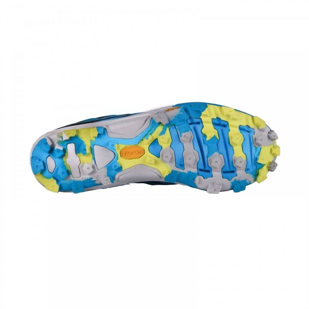 men's evojawz trail running shoes in cyan/citrus