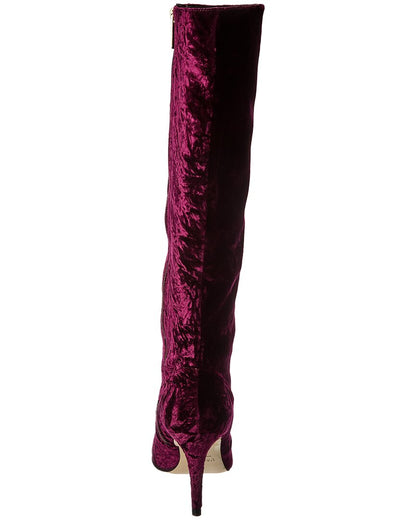 lena knee high velvet boot