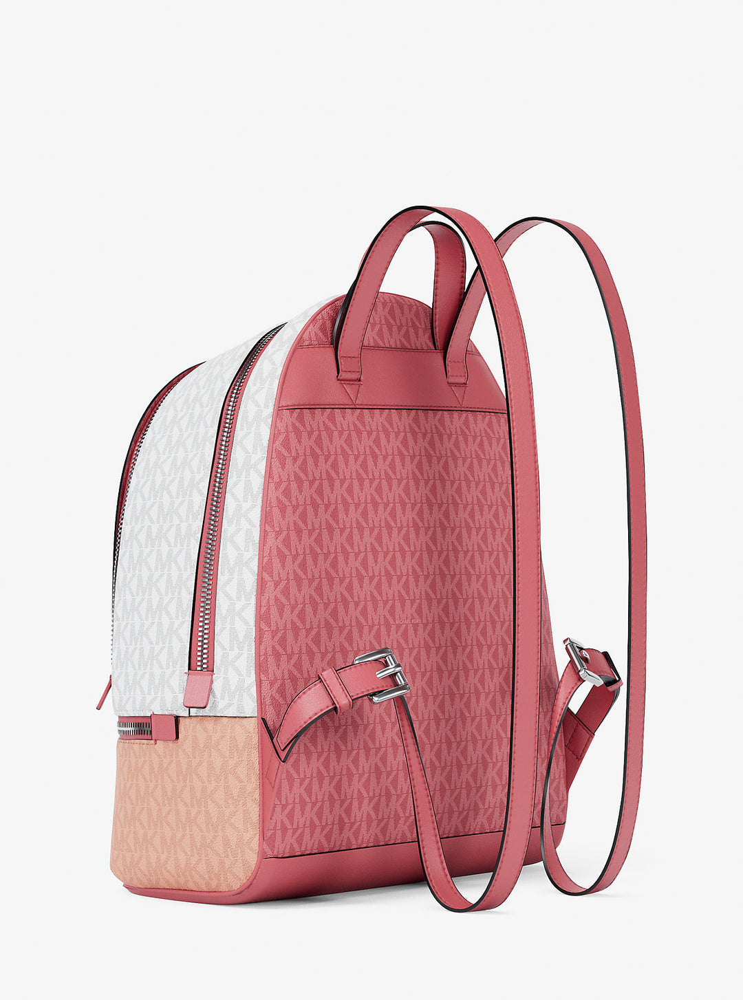 rhea medium color-block signature logo backpack