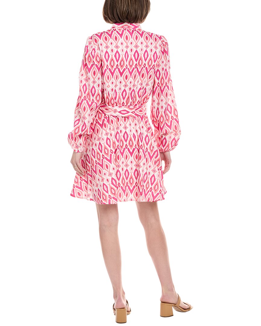 belted flare linen-blend tunic