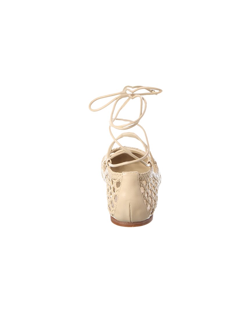 tresse leather ballerina flat