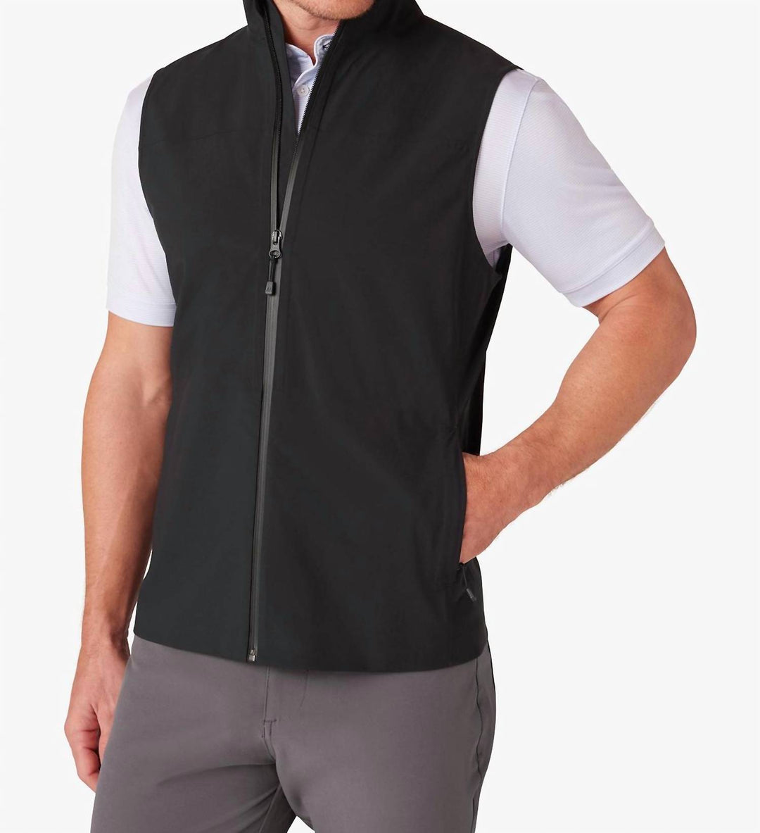 temper vest in black