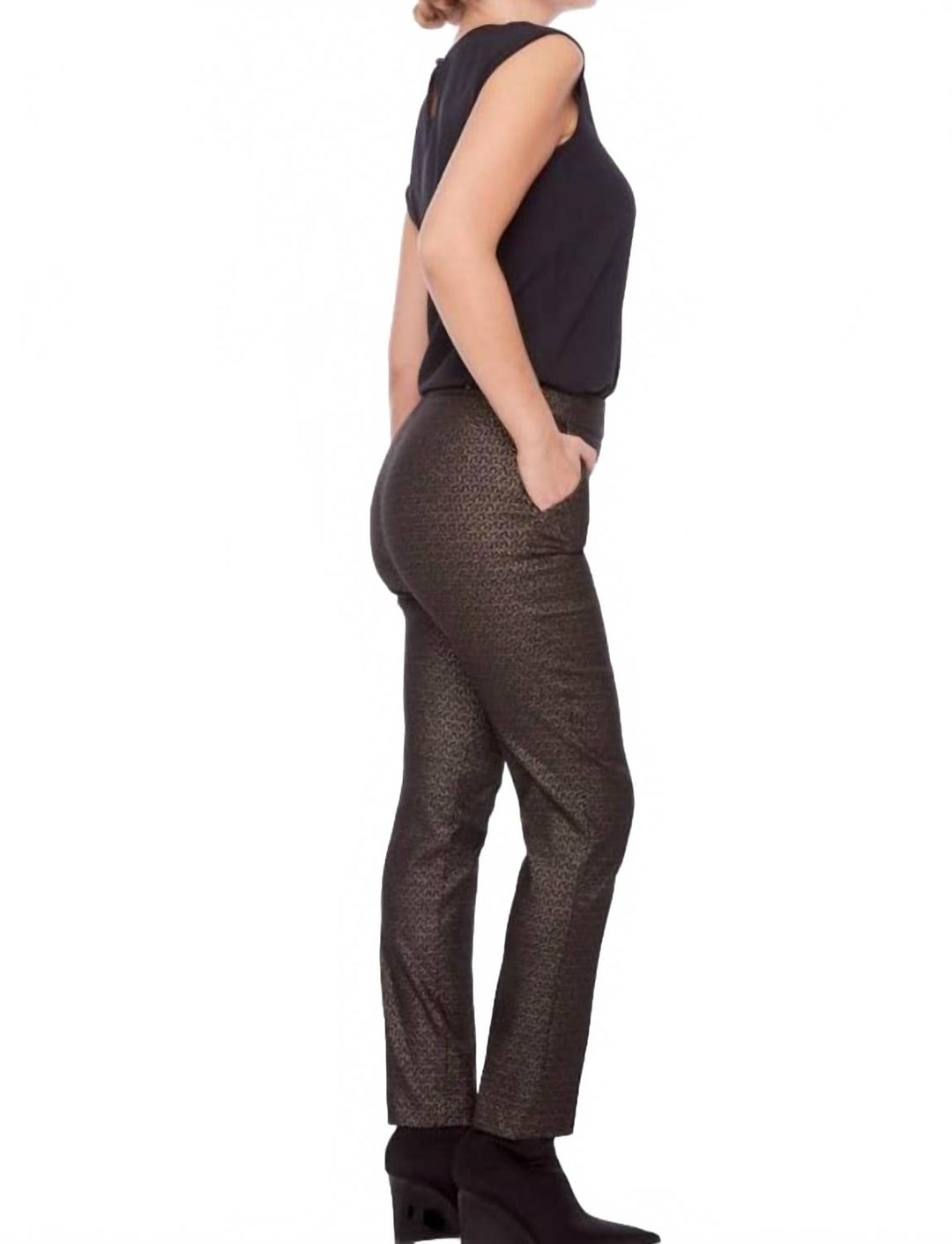 techno pant in goldy