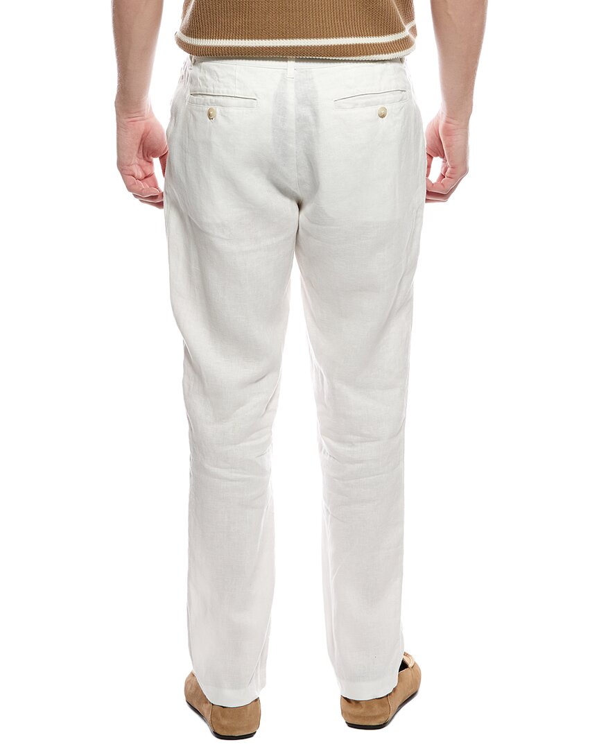 linen tapered pleated trouser