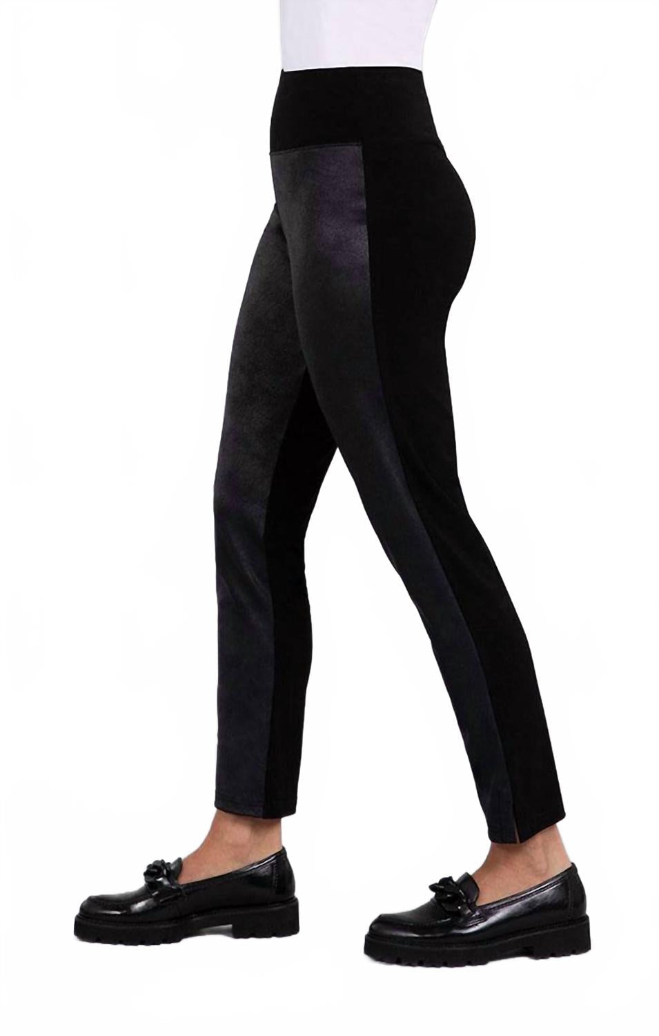 women's mix narrow pant in black/fux