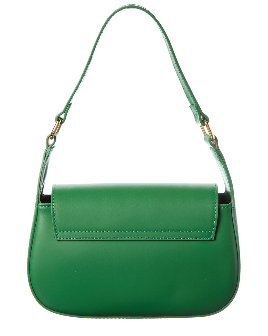 reagan leather shoulder bag, os, green