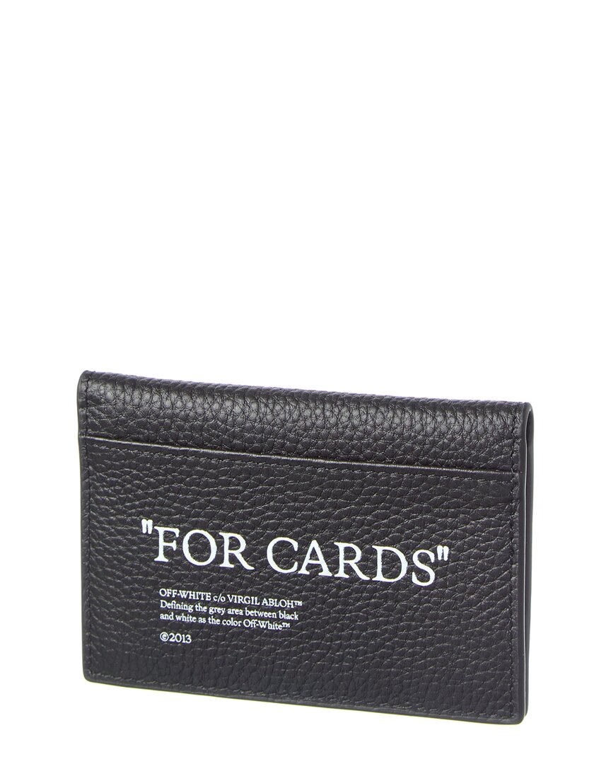 off-white north/south bifold wallet