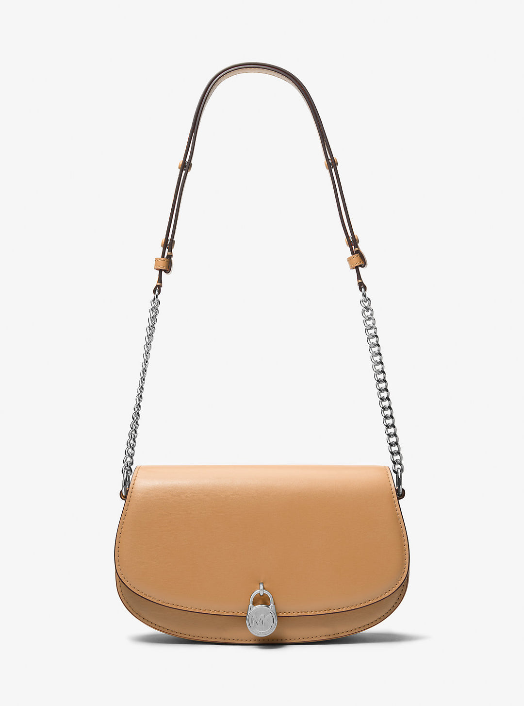 mila medium leather messenger bag
