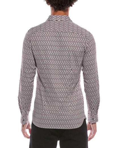 frestin stripe geo shirt