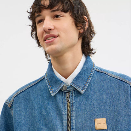denim zip jacket