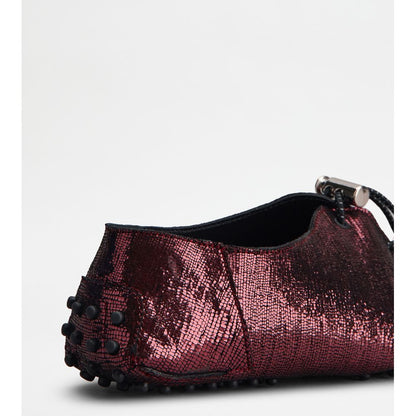 gommino in leather with drawstring