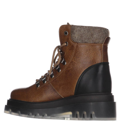 women's vienna lace-up boots in taupe