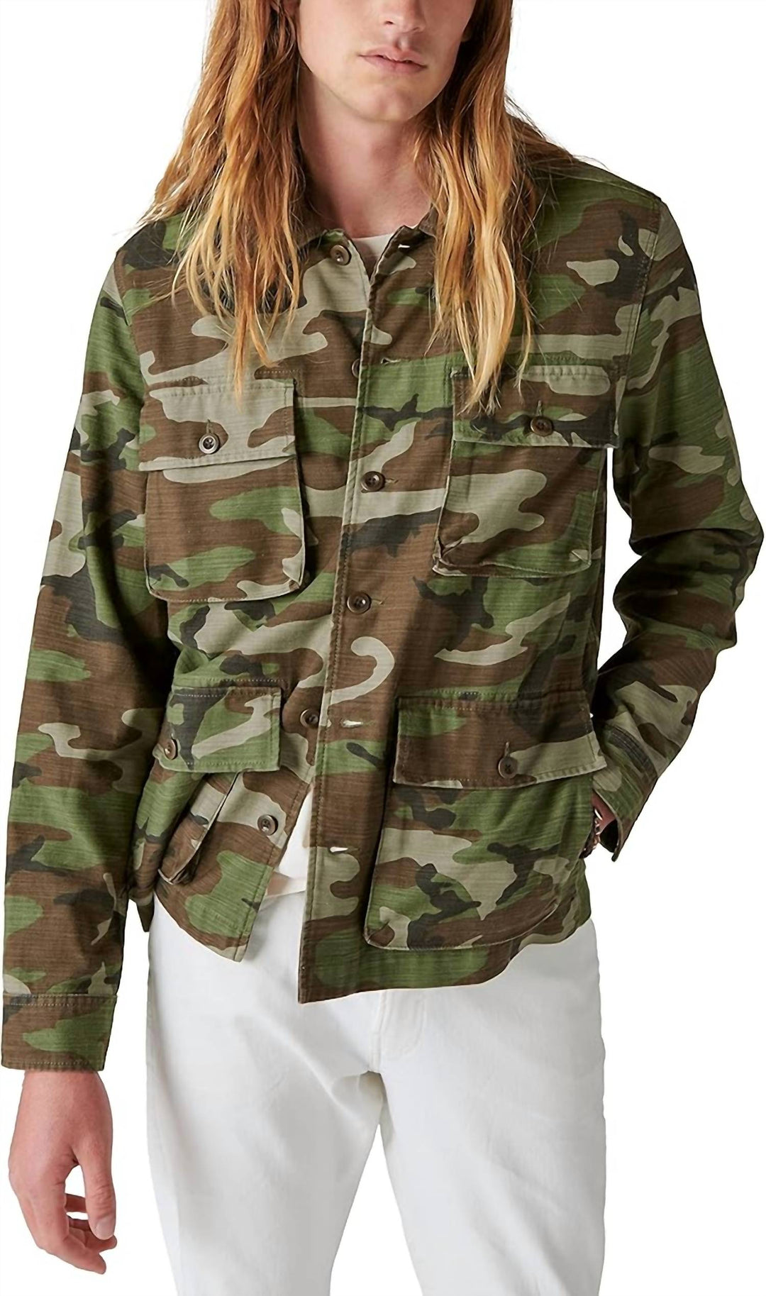 Large - camo army green