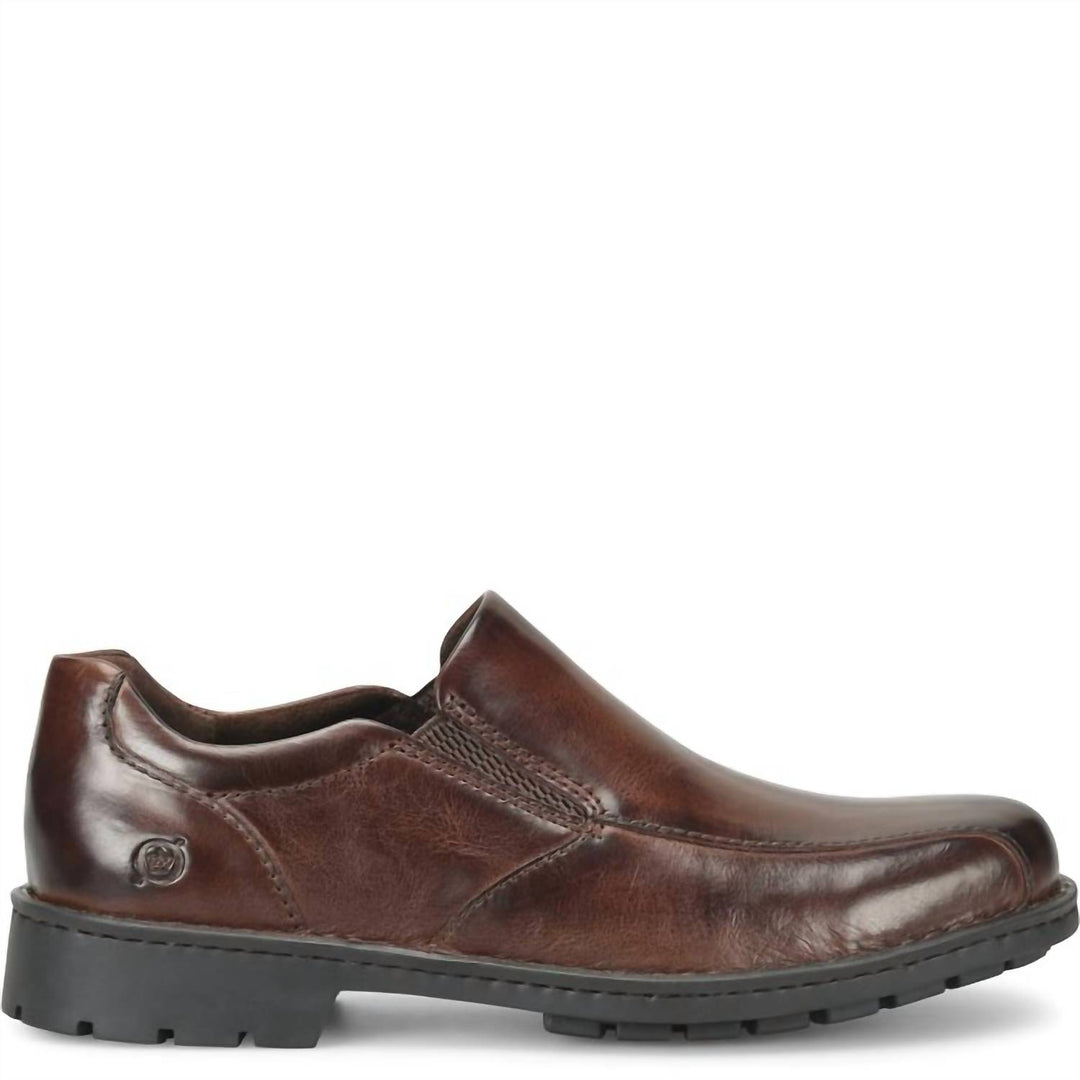 men's laken slip on in brown bark