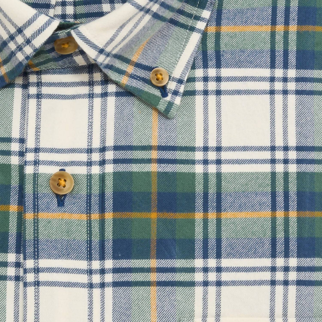 men's featherweight flannel button down in bark