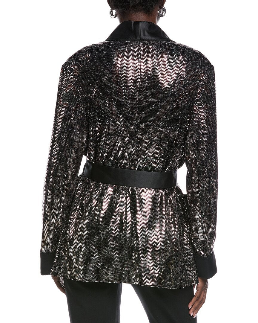 giacca silk-blend blazer