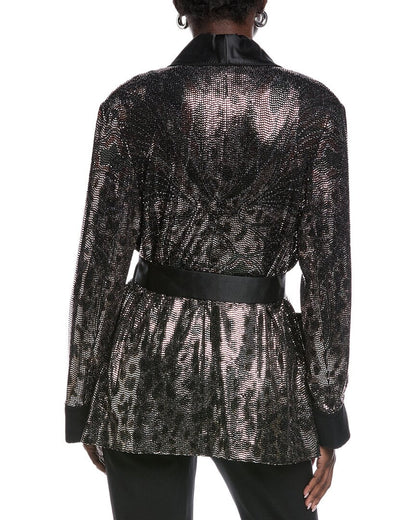 giacca silk-blend blazer