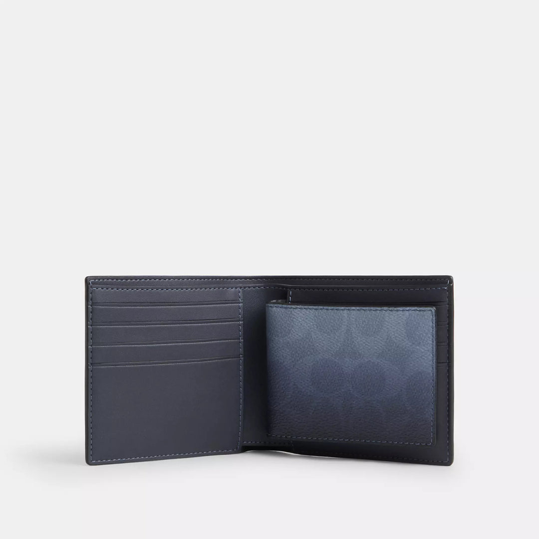 3-in-1 wallet in ombre signature canvas
