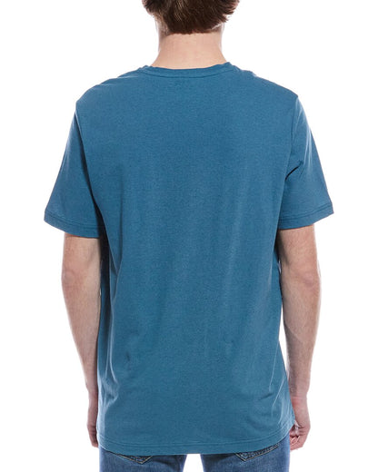 regular fit linen-blend t-shirt