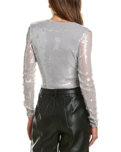 emelia sequin wrap bodysuit