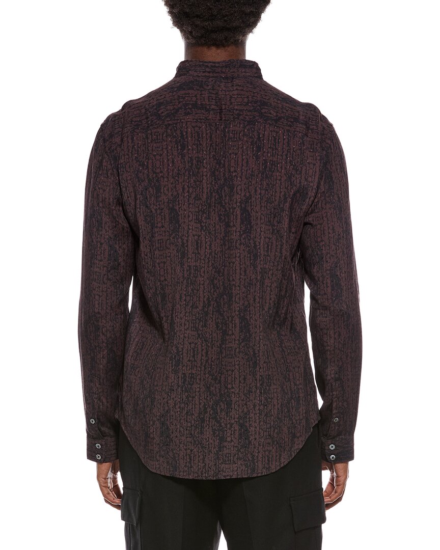 double band collar shirt