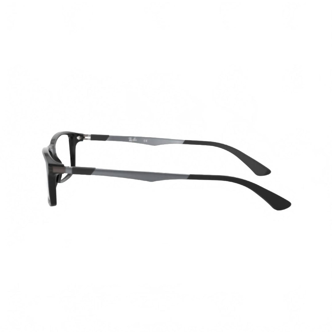 unisex rx7017 glasses in shinny black