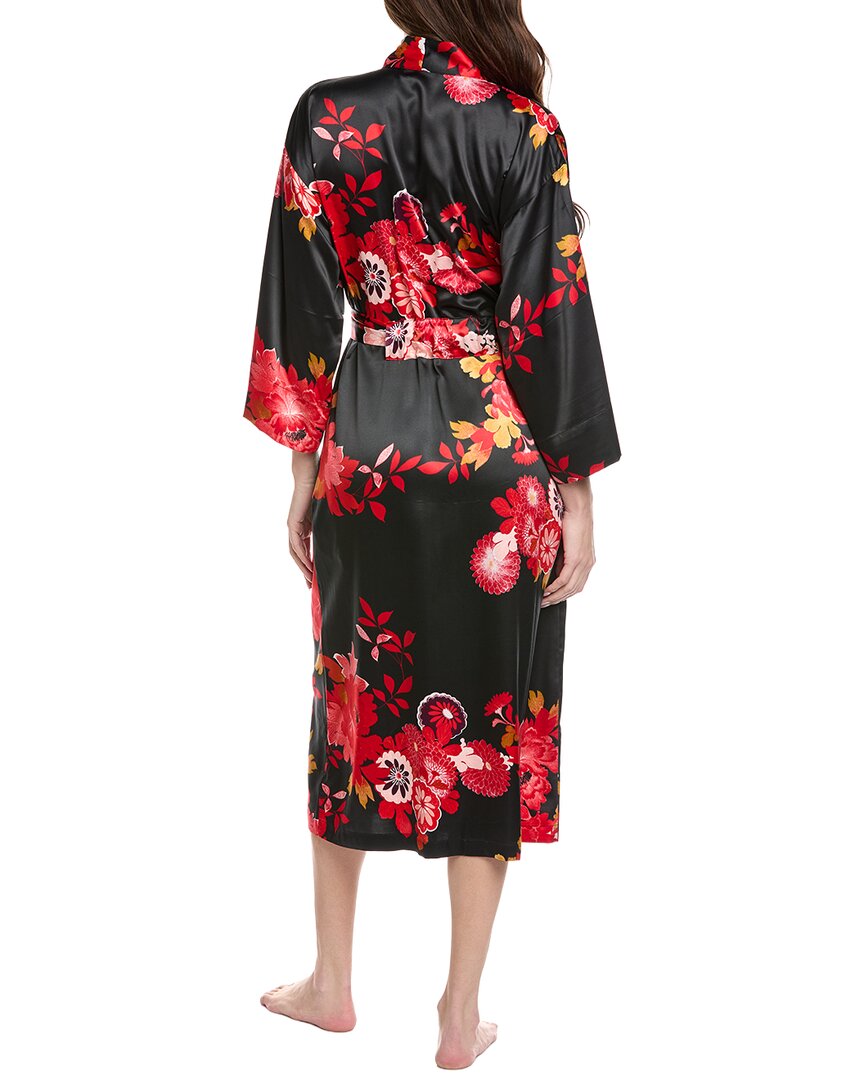 empress print satin robe