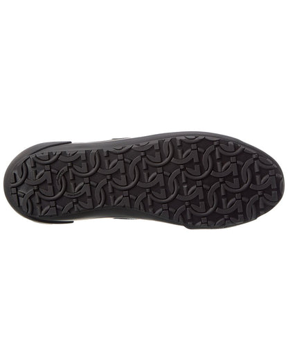 ferragamo nile leather sneaker