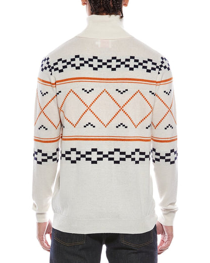 fairisle wool & cashmere-blend turtleneck sweater