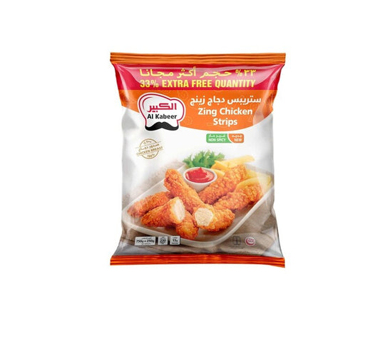 Al Kabeer Chicken Zinger Strips Mild (Bag) 1kg