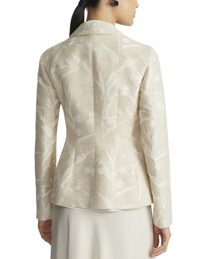 patch pocket fitted silk-blend blazer