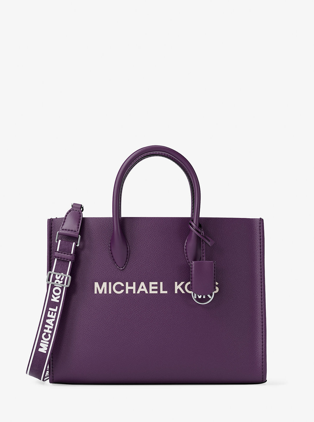 mirella medium pebbled leather tote bag