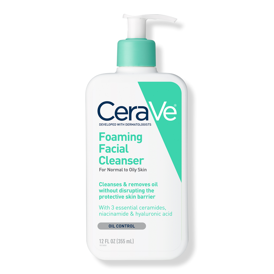 Foaming Facial Cleanser, Gel-Based Face Wash for Balanced to Oily Skin