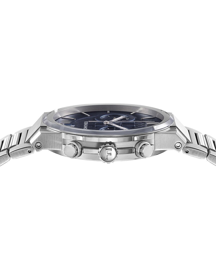 ferragamo men's sapphire chrono watch