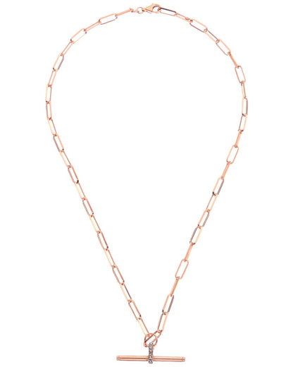 18k over silver 0.06 ct. tw. diamond necklace