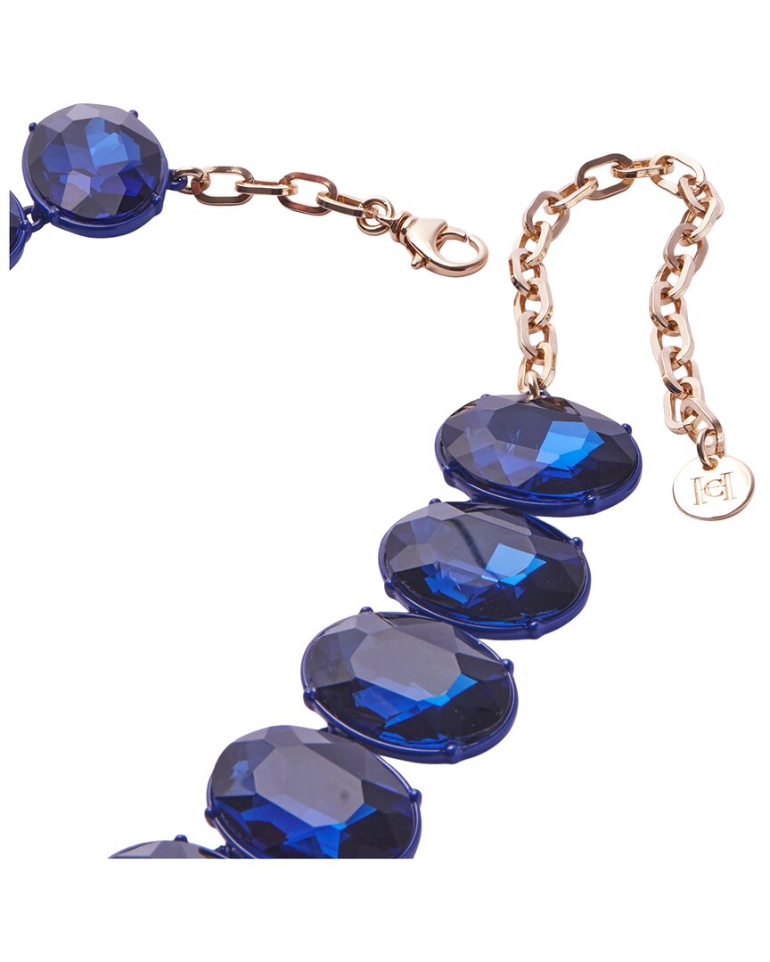 cz tonal oval crystal necklace