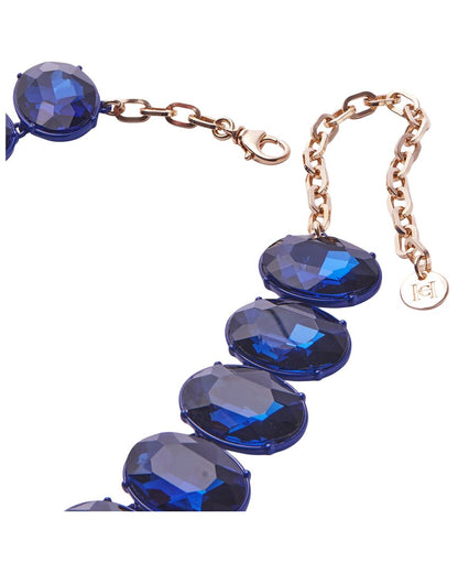 cz tonal oval crystal necklace