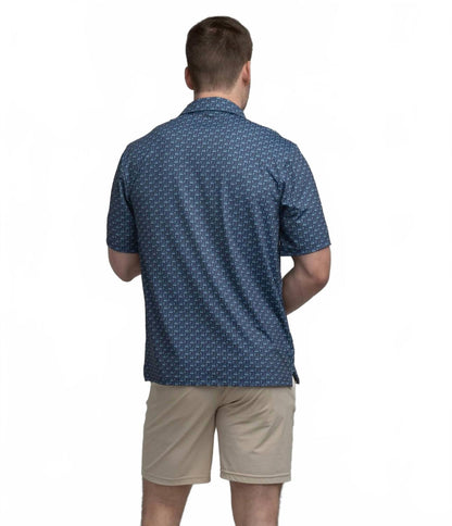 printed polo in nocturnal